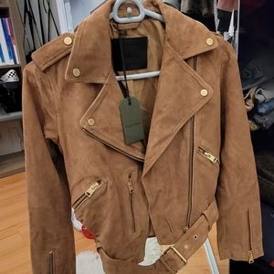 All Saints Suede Balfern Leather Jacket